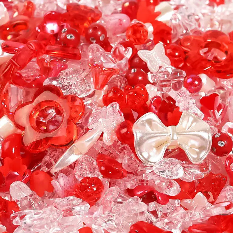 50g Mixed Color Acrylic Loose Beads Pack for DIY Jewelry Making Accessories for Bracelets and Necklaces