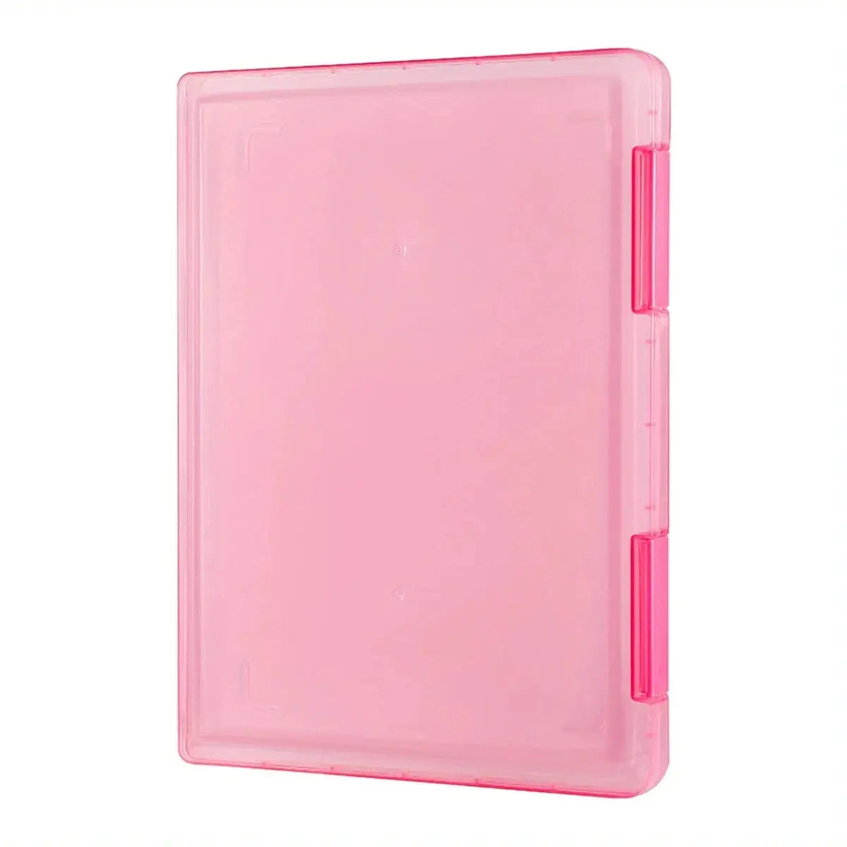 Simples Market 1pc multi-layer portable A4 pink transparent PP file box
