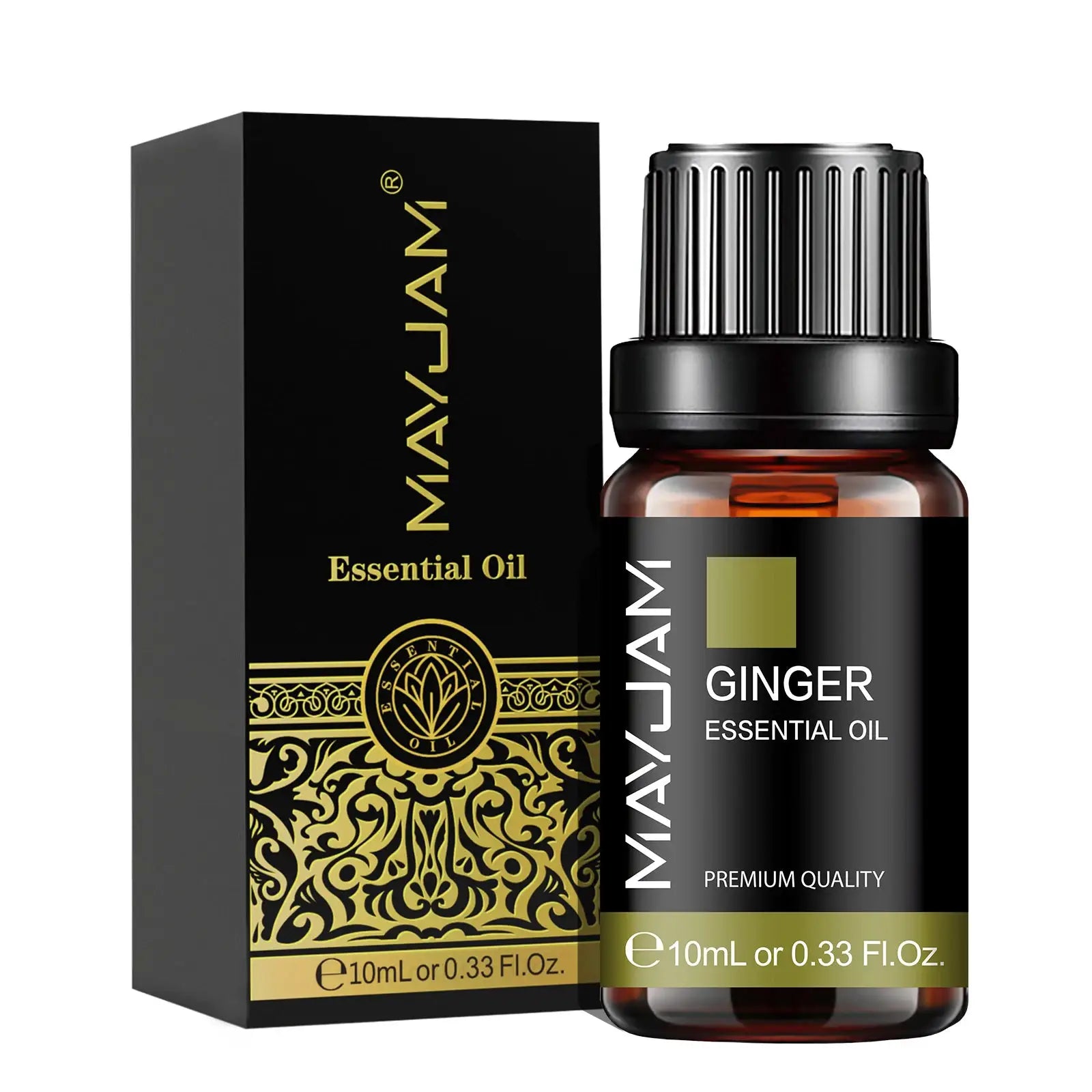 MAYJAM Essential Oil Set With Citronella Jasmine Eucalyptus Orange Lemongrass Black Pepper Cajeput Cypress Ginger