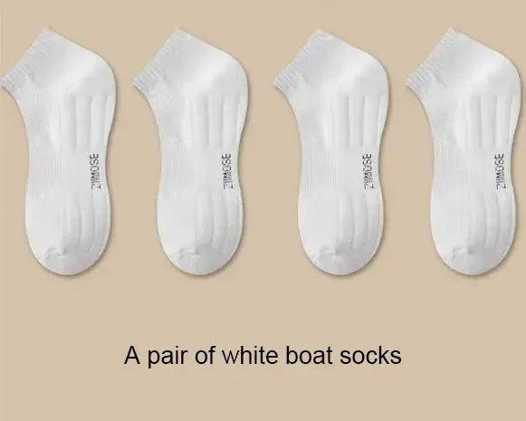 Men's White Cotton Deodorant Winter Socks 1 Pair Mid Tube With Velvet Bottom And Thickened Towel Basketball Socks
