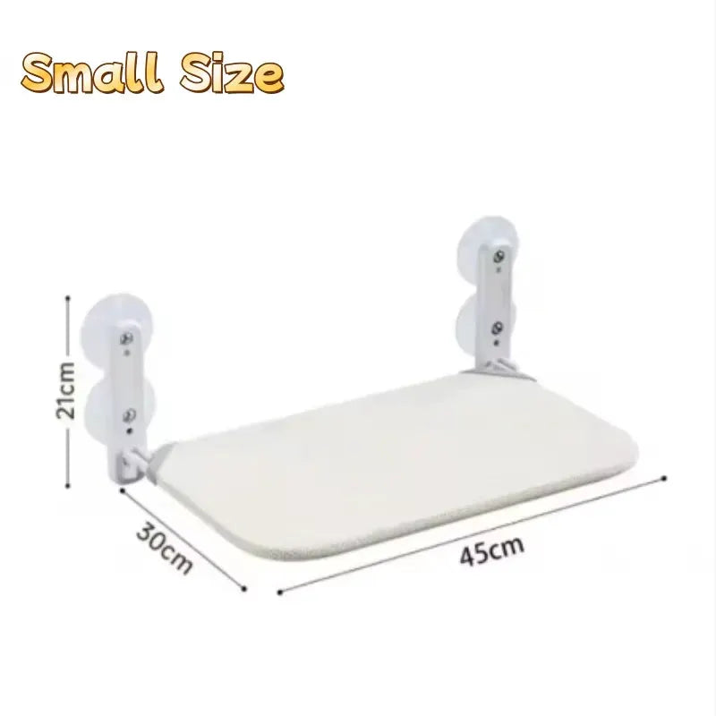 Simples Market small white hanging cat hammock bed with wall-mounted brackets, 20 kg capacity, 45x30x21 cm