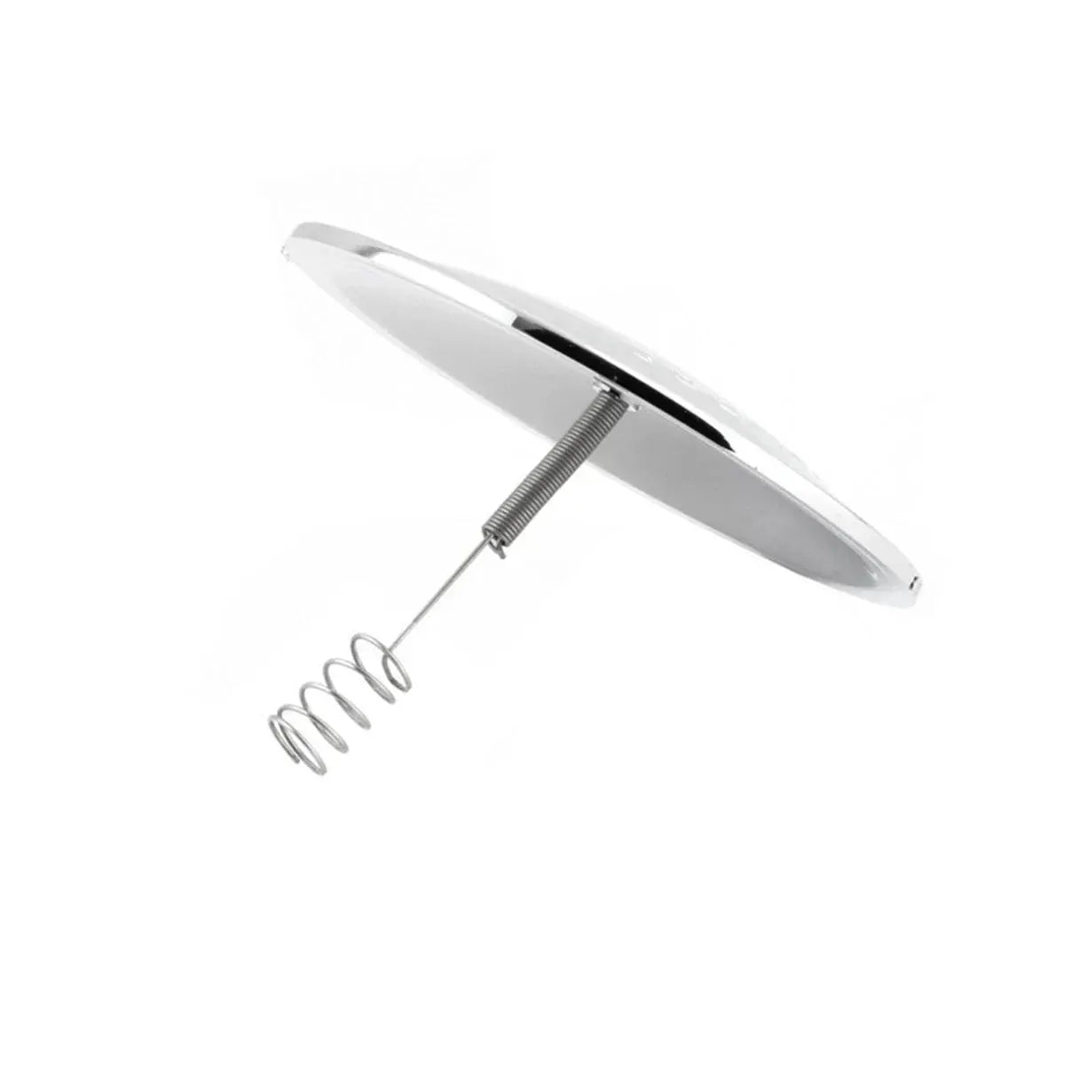 Solar lighter Simples Market; round metal disk with spring-loaded rod and coil
