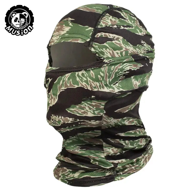 VeloGuard Motorcycle Balaclava Full Face Mask With Breathable Mesh For UV Sun Protection While Cycling