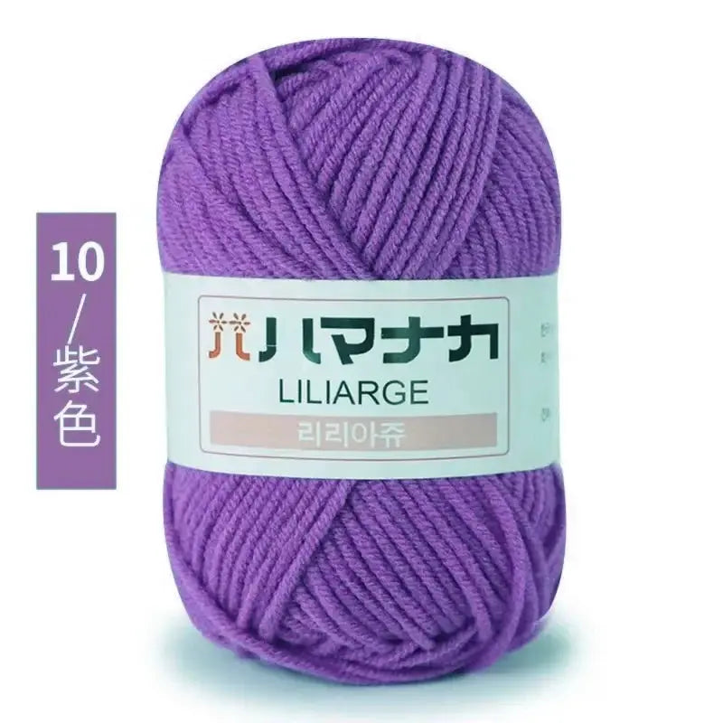 Milk Sweet Soft Cotton Baby Yarn Bamboo Blend Velvet Thick Wool For Hand Knitting And Crochet DIY Sweaters