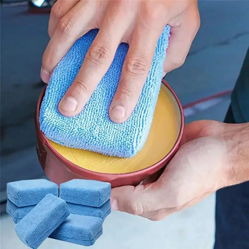 GlossPro Car Wax Applicator Pads Soft Microfiber Polishing Sponges For Flawless Detailing
