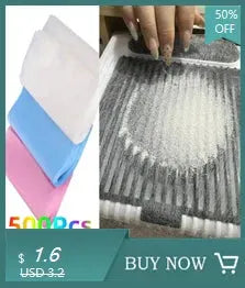 Simples Market 50-piece semi-cured gel nail wrap set, full-cover decals in assorted colors