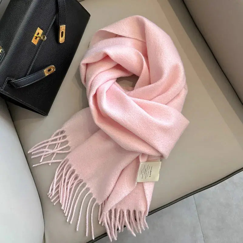 NordicWeave Winter Narrow Wool Scarf 28 Color Options 100 Percent Wool Lightweight Yet Warm Unisex