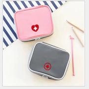 Mini Home First Aid Kit And Portable Tablet Storage Organizer With Large Capacity And Multiple Compartments