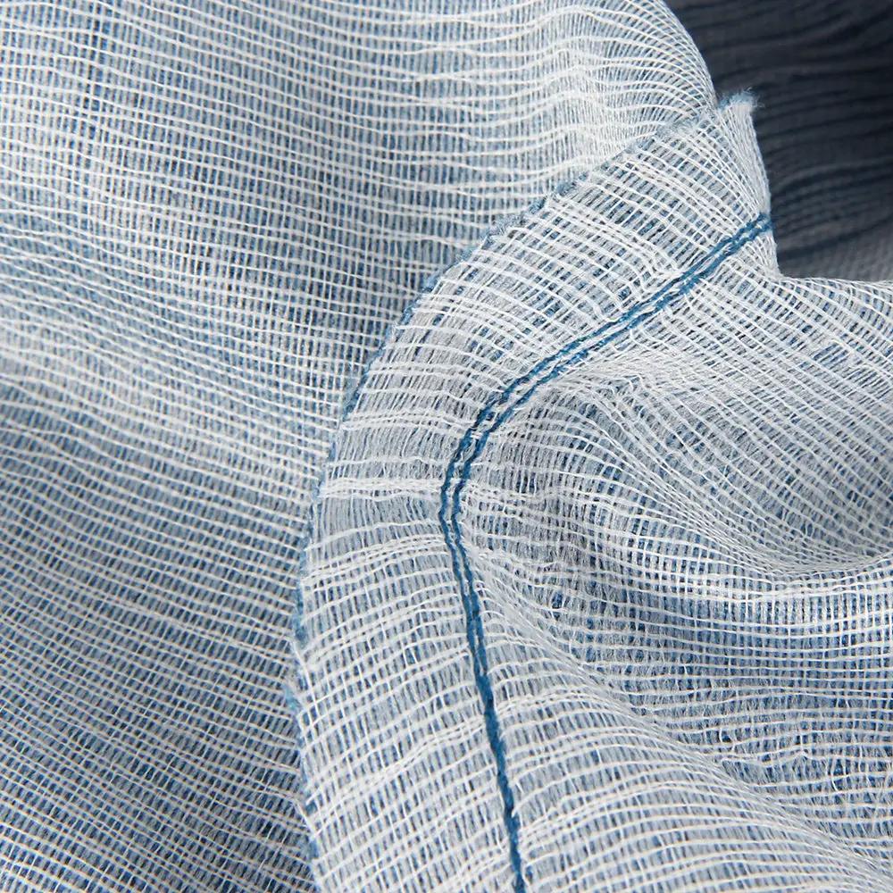 Simples Market blue woven fabric lazy sofa cover for bean bag chairs and loungers