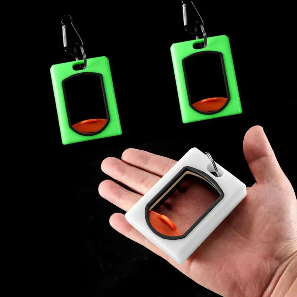 Square Cable Tie Organizer set by Simples Market; green and white plastic organizers with orange inserts, 3-piece.