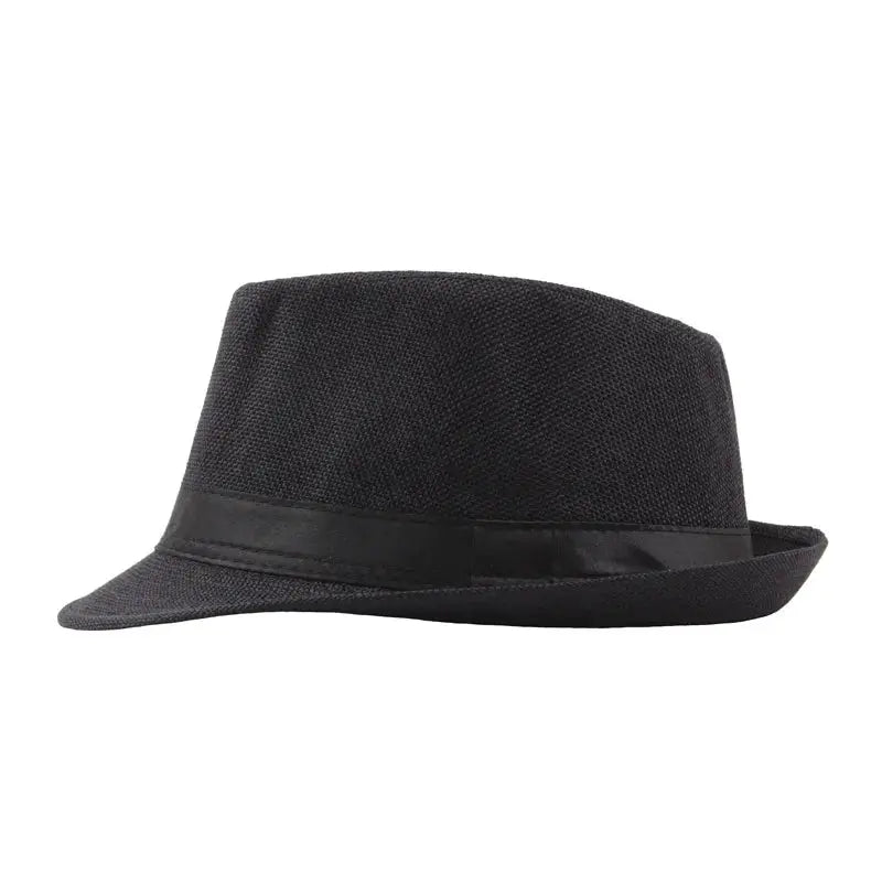Unisex Wide Brim Straw Hat For Men And Women Summer Jazz Sun Cap Panama Fedora Outdoor Casual