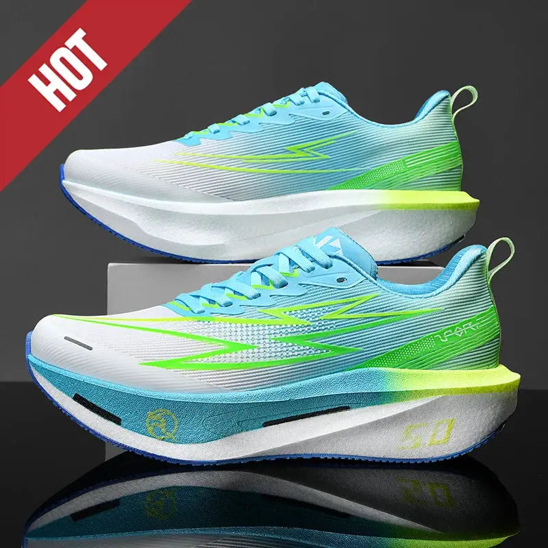 Men's running shoes Simples Market blue-green breathable sneakers with AirCushion midsole