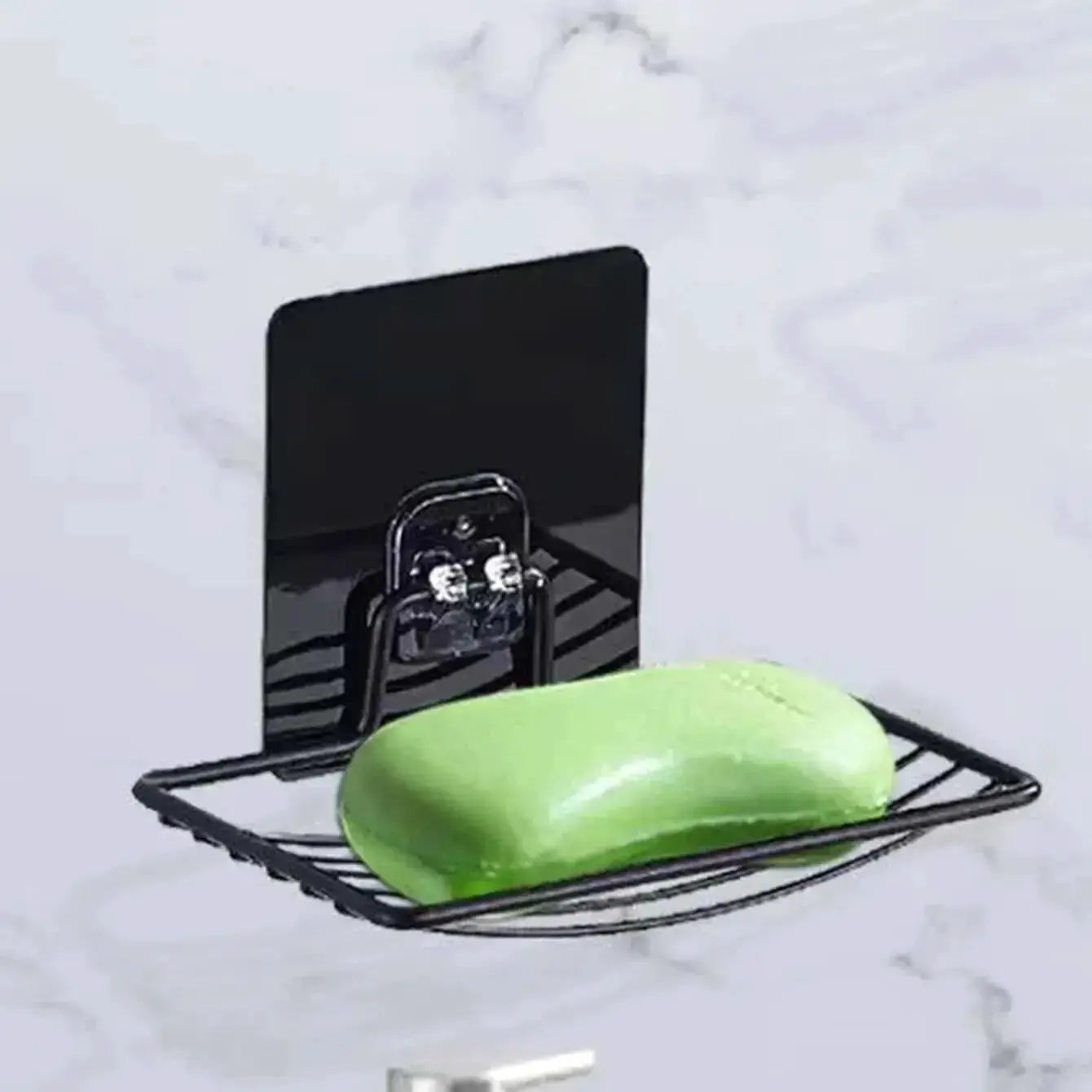 Stainless Steel Soap Rack Wall Mounted Single Layer Drain Punch Free Nail Free Bathroom Shelf