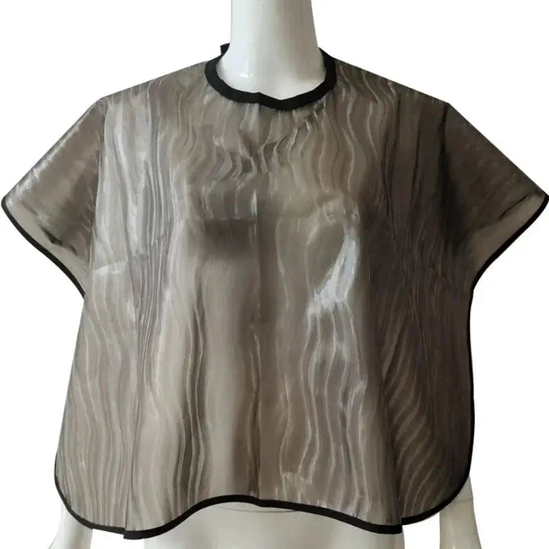 Waterproof Hair Cutting Cape For Barbers And Salons PVC Dye Shield Hairdressing Gown