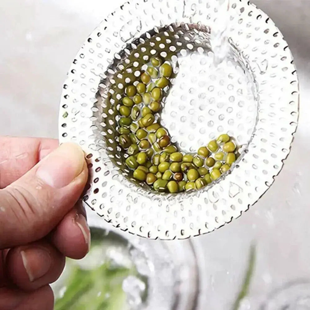 Stainless Steel Sink Mesh Strainer Drain Cover Hair Catcher Stopper Tool Kitchen Bathroom