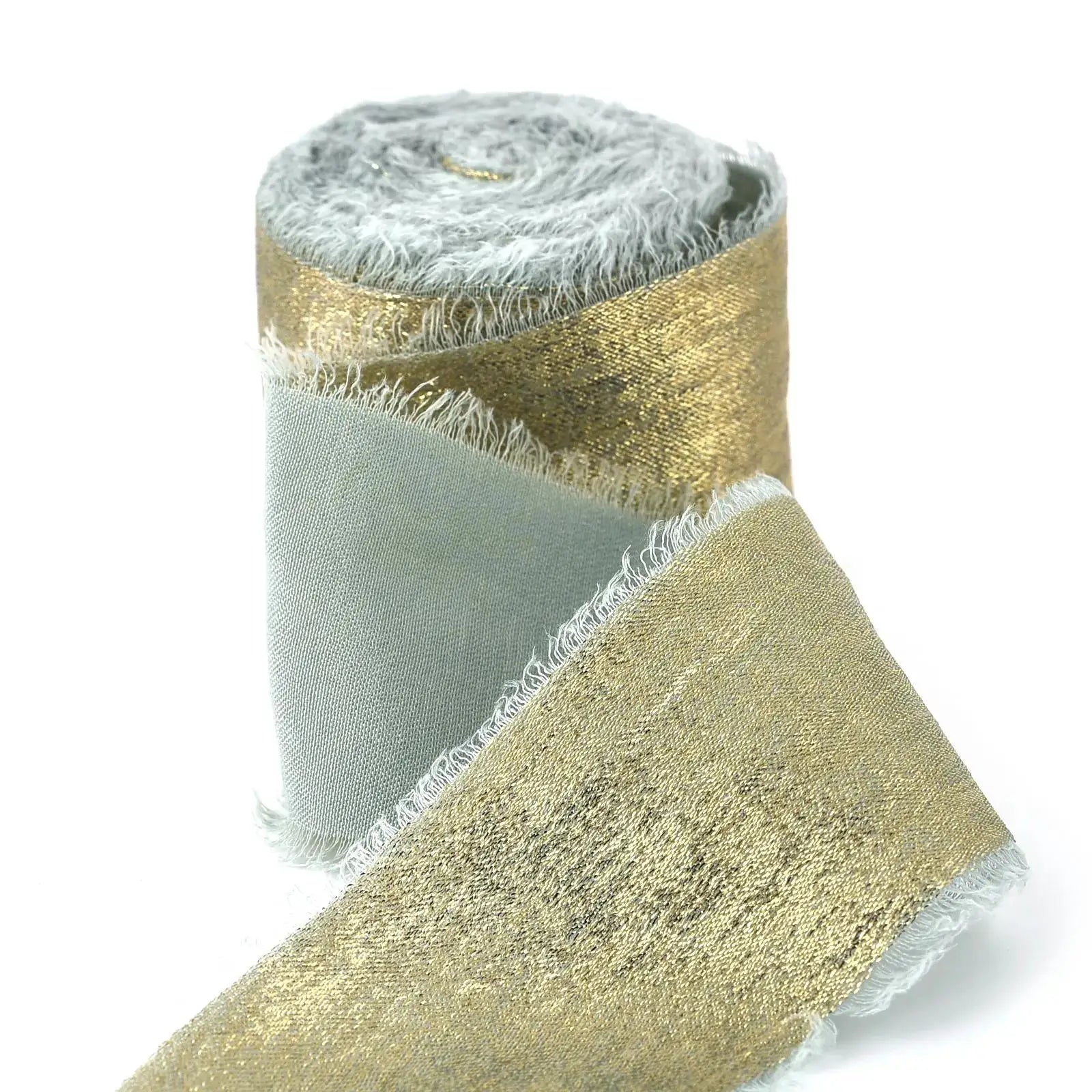 LuxeSilk 5M Silk Ribbon Roll Handmade Ripped Ribbon For Wedding Bouquets Gift Boxes And Decor