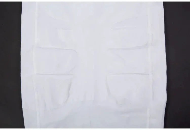 Slimming vest bodysuit by Simples Market, white with structured panel shaping