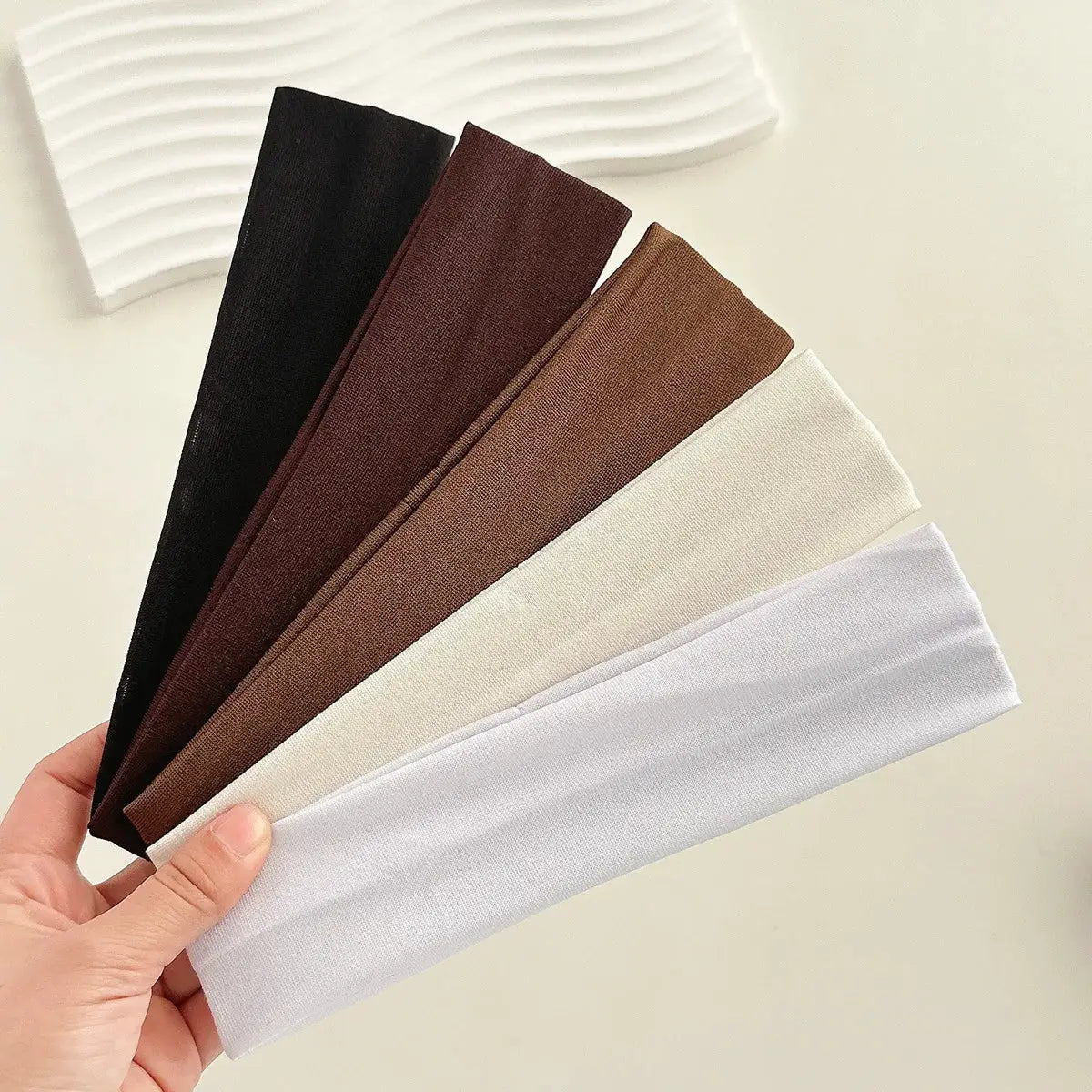 Four Seasons Solid Sports Headbands Women Fitness Running Yoga Solid Color Elastic Hairbands Stretch Hair Accessories