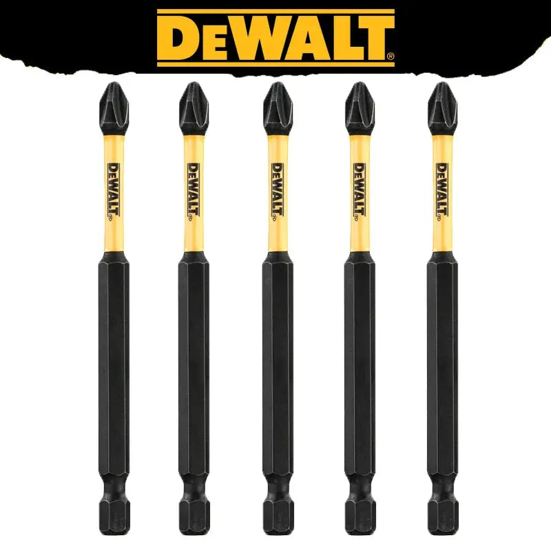DeWalt PH2 and SL8 Drill Bit Set With Magnetic Ring Sleeve Extension Rods DWASLVMF2 DT70547T DT7505 DW2054
