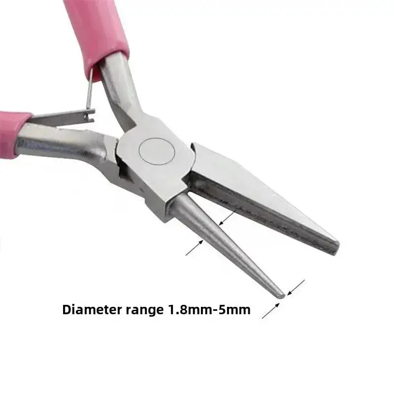5 Inch Needle Pliers For Jewelry Making Mini Wire Wrapping Pliers Half Groove And Half Round Mouth Jewelry Tool