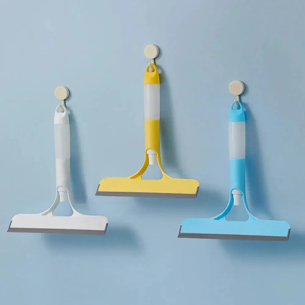 Simples Market 3-in-1 window squeegee set with spray bottle and microfiber scrub in blue, yellow and white (3 pieces)
