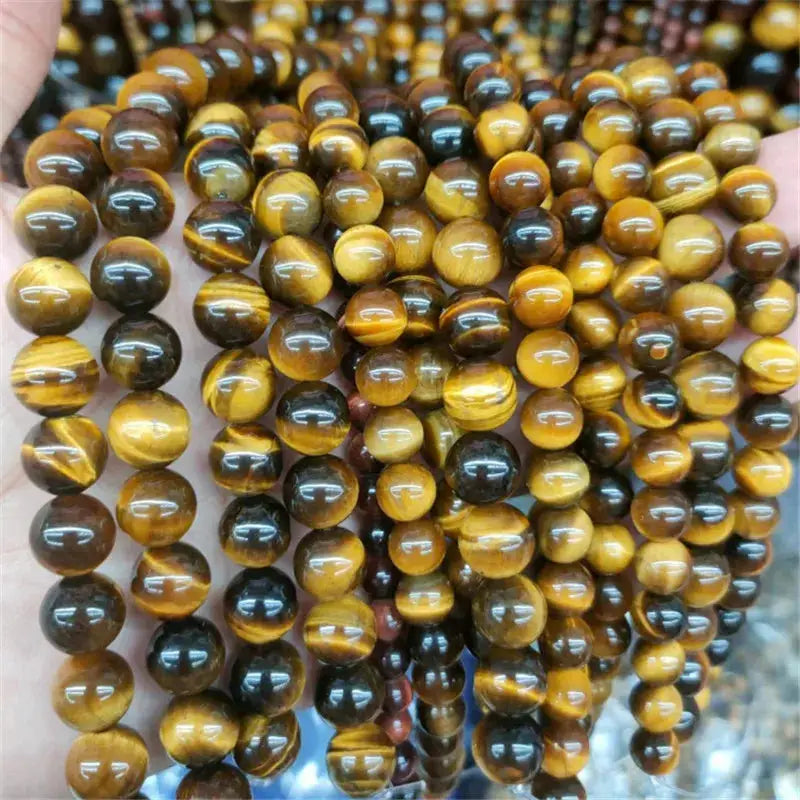 Natural Tiger Eye Beads Round Spacer Beads For Jewelry Making DIY Charms Bracelet Necklace 4mm 6mm 8mm 10mm 12mm