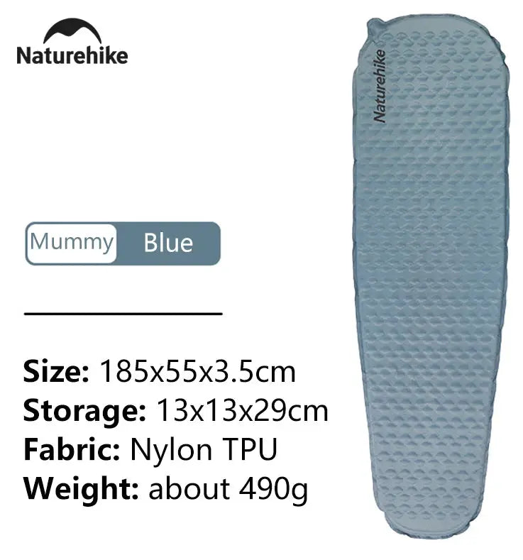 Naturehike 2024 Ultralight Folding SelfInflating Air Mattress For Camping Quick Setup Portable Inflatable Bed