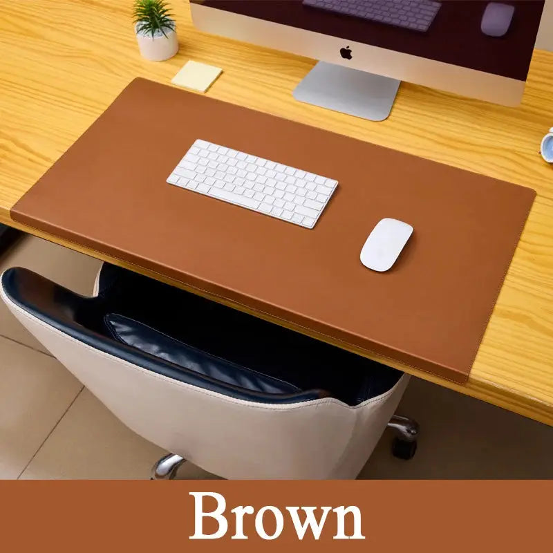 Folding Elbow Guard Wrist Guard PU Leather Desk Pad Big Mouse Pad for Laptop Computer Desk Mat Gaming Table Cushion
