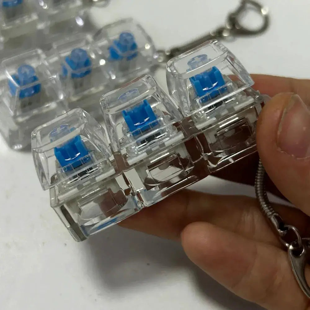 Three Fourths Finger Keyboard Keycap Fidget Keychain Stress Relief Toy For Men And Women