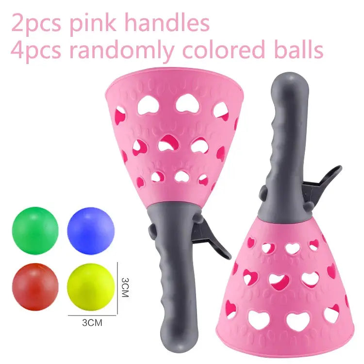 Toss And Catch Ball Set Sticky Beach Toy For Kids Outdoor Summer Multiplayer Game Parent Child Interaction Gift
