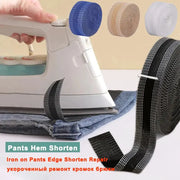 One To Five Meters Self Adhesive Pants Hem Tape For Jeans And Trousers Iron On Hemming DIY Sewing Fabric Repair