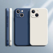Square Liquid Silicone Phone Case With Luxury Camera Protection For iPhone 11 12 13 14 Plus Pro Max Mini