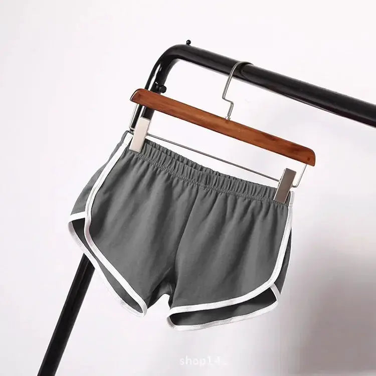 VivaFit Womens Casual Fitness Shorts Slim Fit Breathable Cotton Blend For Running Cycling And Gym