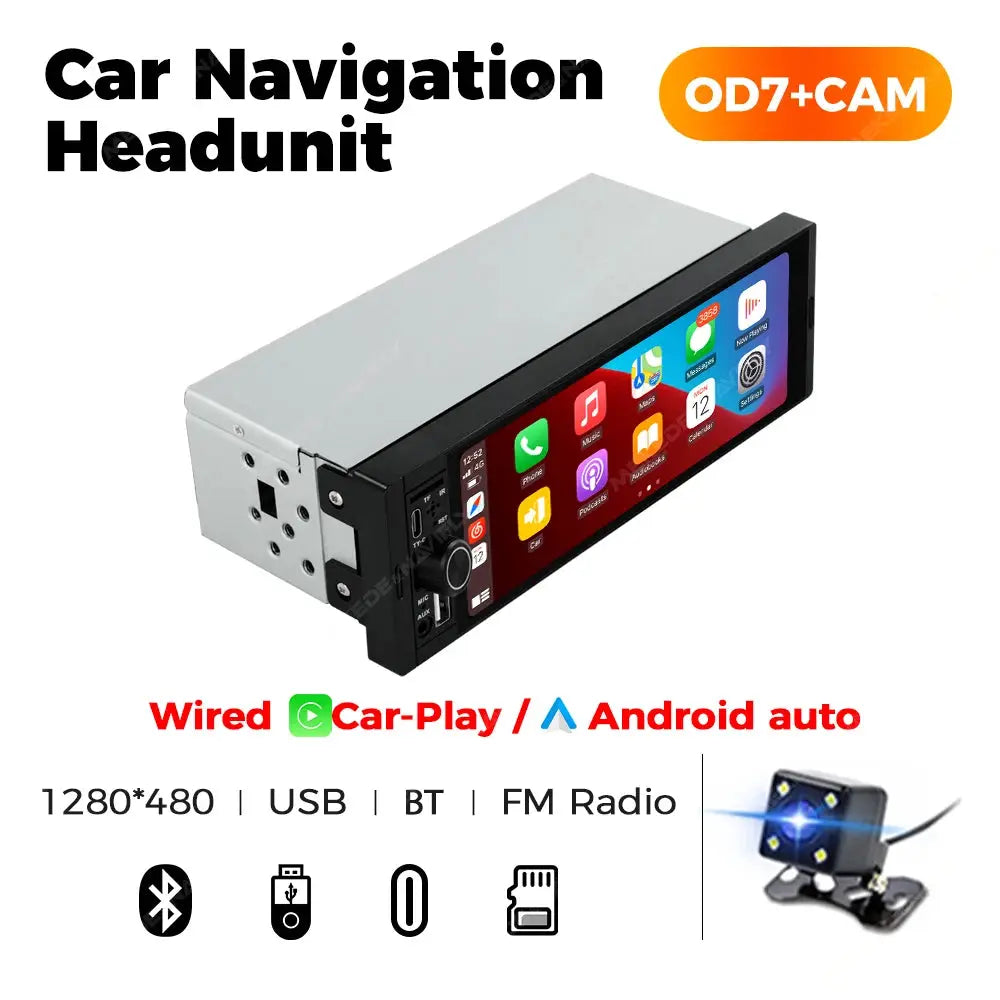 1 Wireless CarPlay Android Auto 6.86 Inch Touchscreen Car Stereo MP5