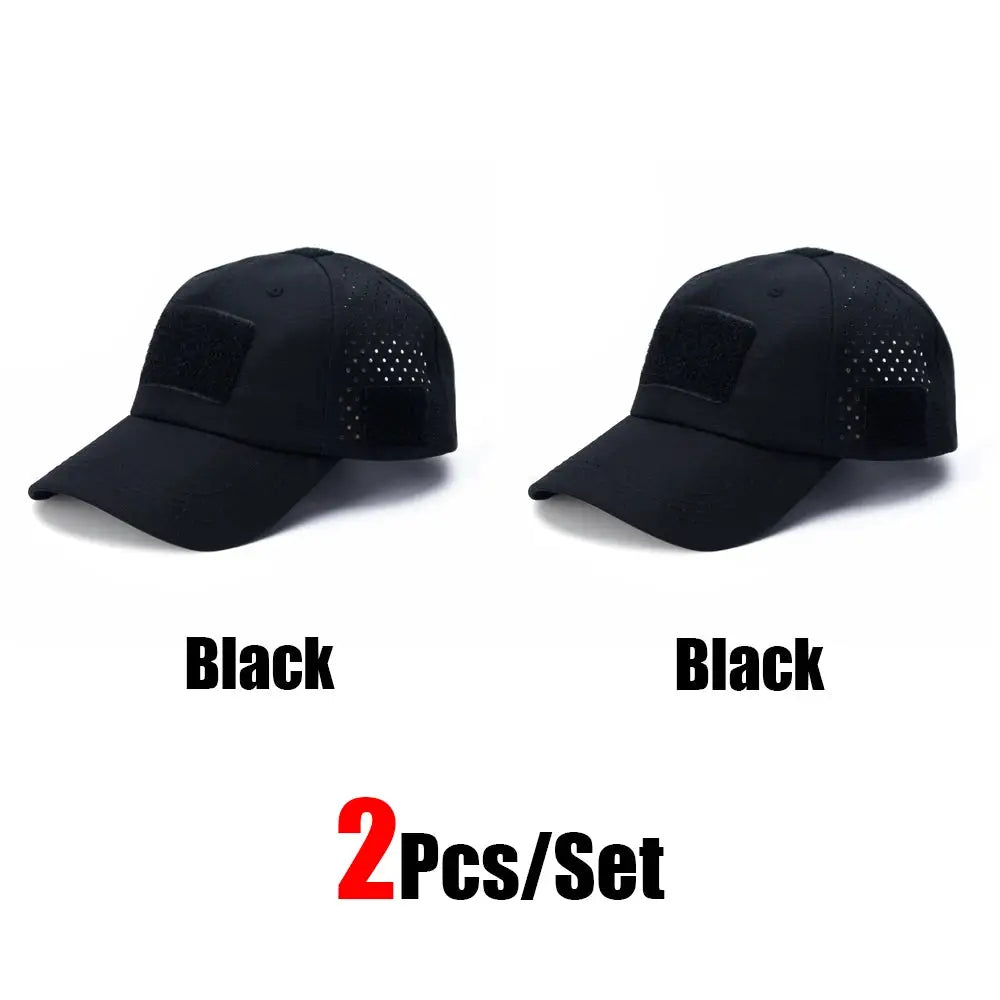 Mens Camouflage Baseball Cap Breathable Sun Protection Hat For Outdoor Sports Hunting Hiking Camping Beach Fishing