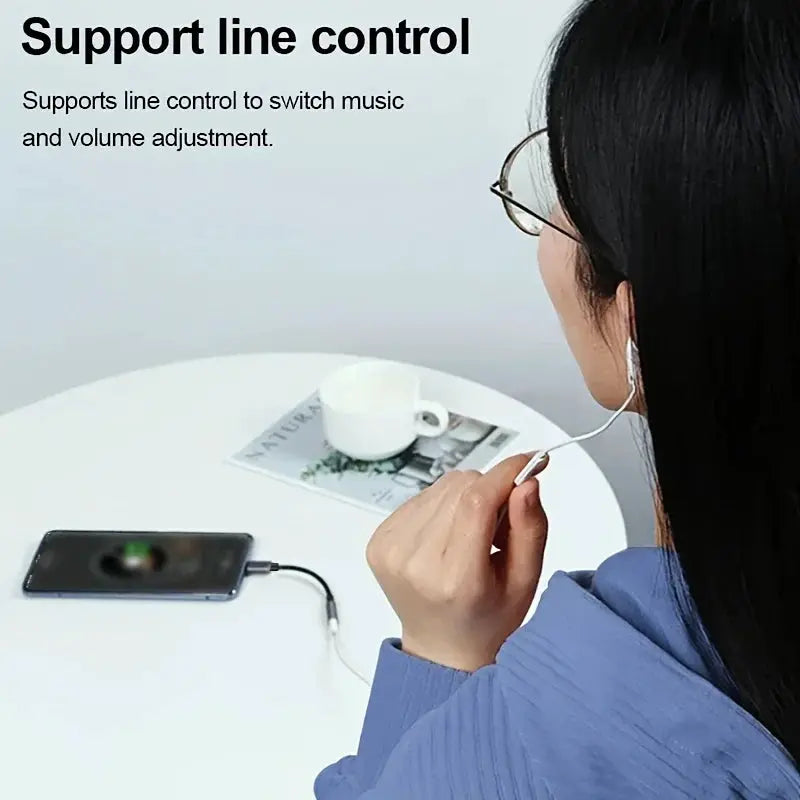 Simples Market USB-C to 3.5mm headphone adapter with 3.5mm audio jack for Huawei, Xiaomi, Samsung, OnePlus