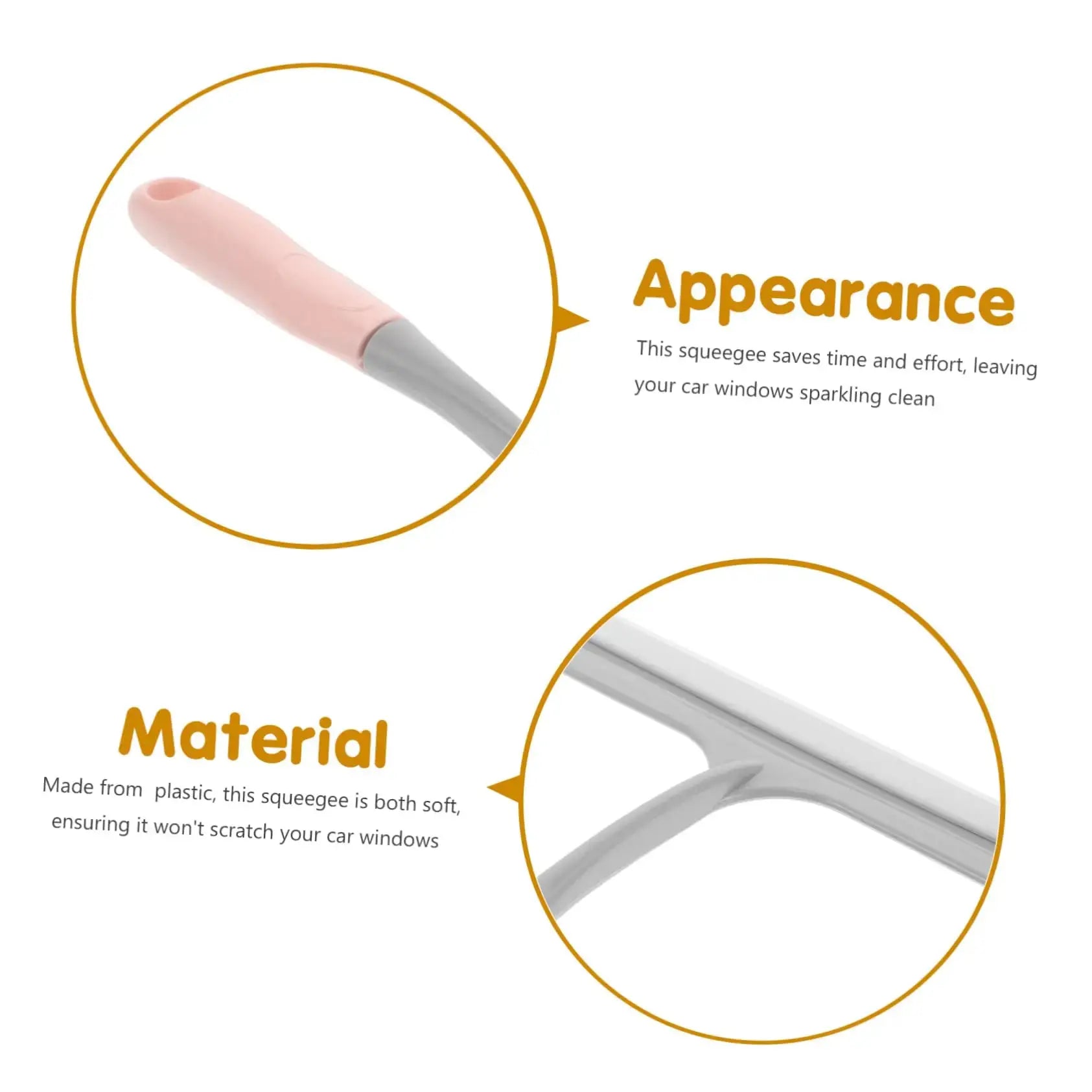 Silicone scraper wiper by Simples Market; pink handle with gray blade for multi-surface cleaning