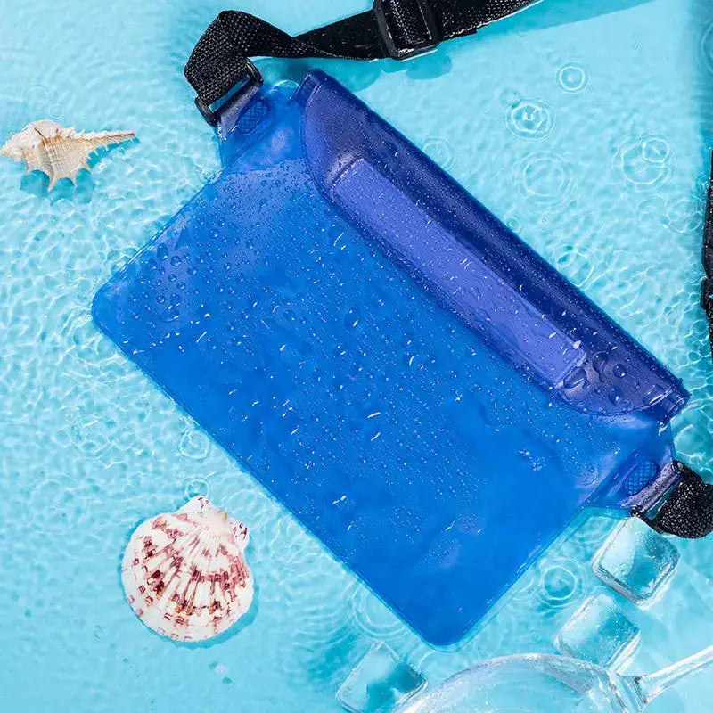 Three Layer High Waterproof Sealing Swimming Bag Large Transparent Dry Pouch For Iphone And Mobile Phones