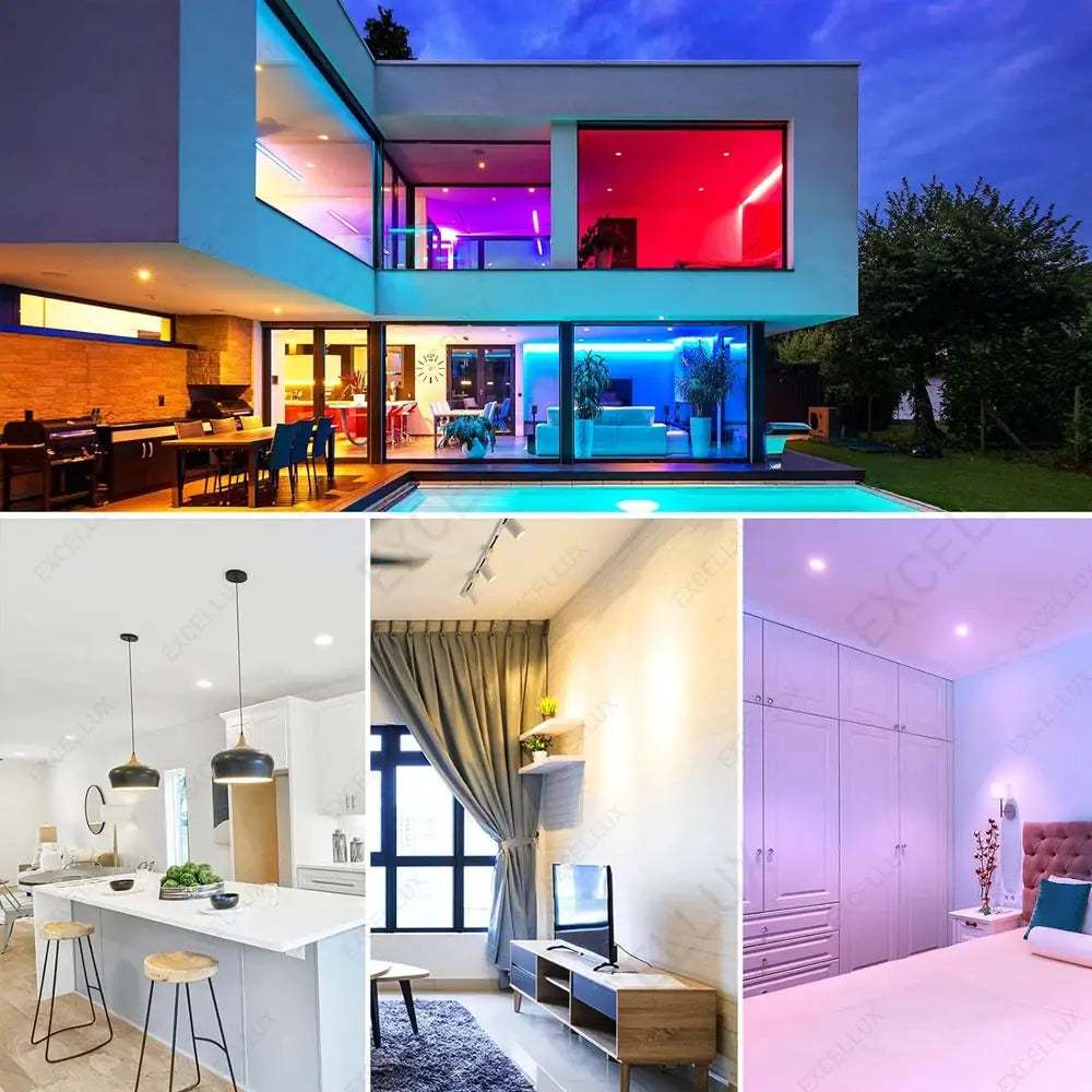Simples Market ZigBee GU10 WiFi smart LED bulb, RGB W+C, 5W, dimmable, app-controlled spotlight.