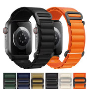 Apple Watch nylon Alpine bracelet straps set by Simples Market for 40–49mm watches in multiple colors