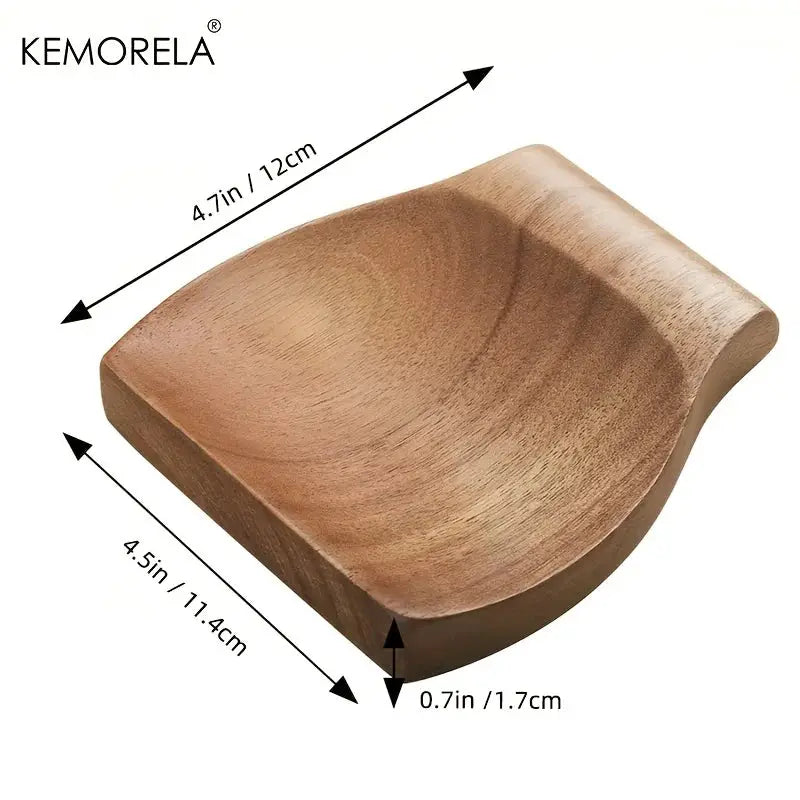 Kemorela Wooden Spoon Holder For Kitchen Utensils Premium Wooden Spatula Holder Clip Organizer