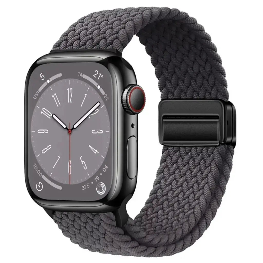 Nylon Braided Band Strap Compatible For Apple Watch S10 46mm 44mm 40mm 45mm 49mm 41mm 38mm iWatch series se 10 7 3 5 6 8 9 Ultra
