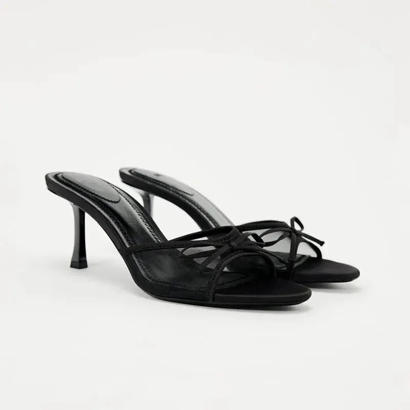 2024 Women Luxury High Heel Sandals For Summer Versatile Simple Slim Heels Elegant Sandals