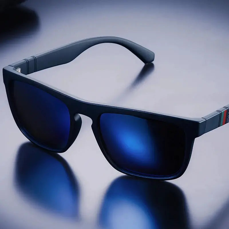 Unisex Vintage Square Polarized Sunglasses UV400 Protection For Driving And Fishing