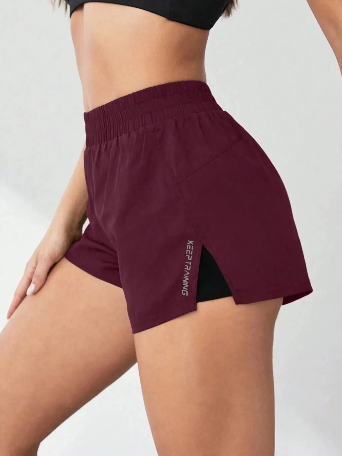 ZenActive Faux Two Piece Anti-Exposure Yoga Shorts Women Ultra Slim Fit for Running Yoga Tennis