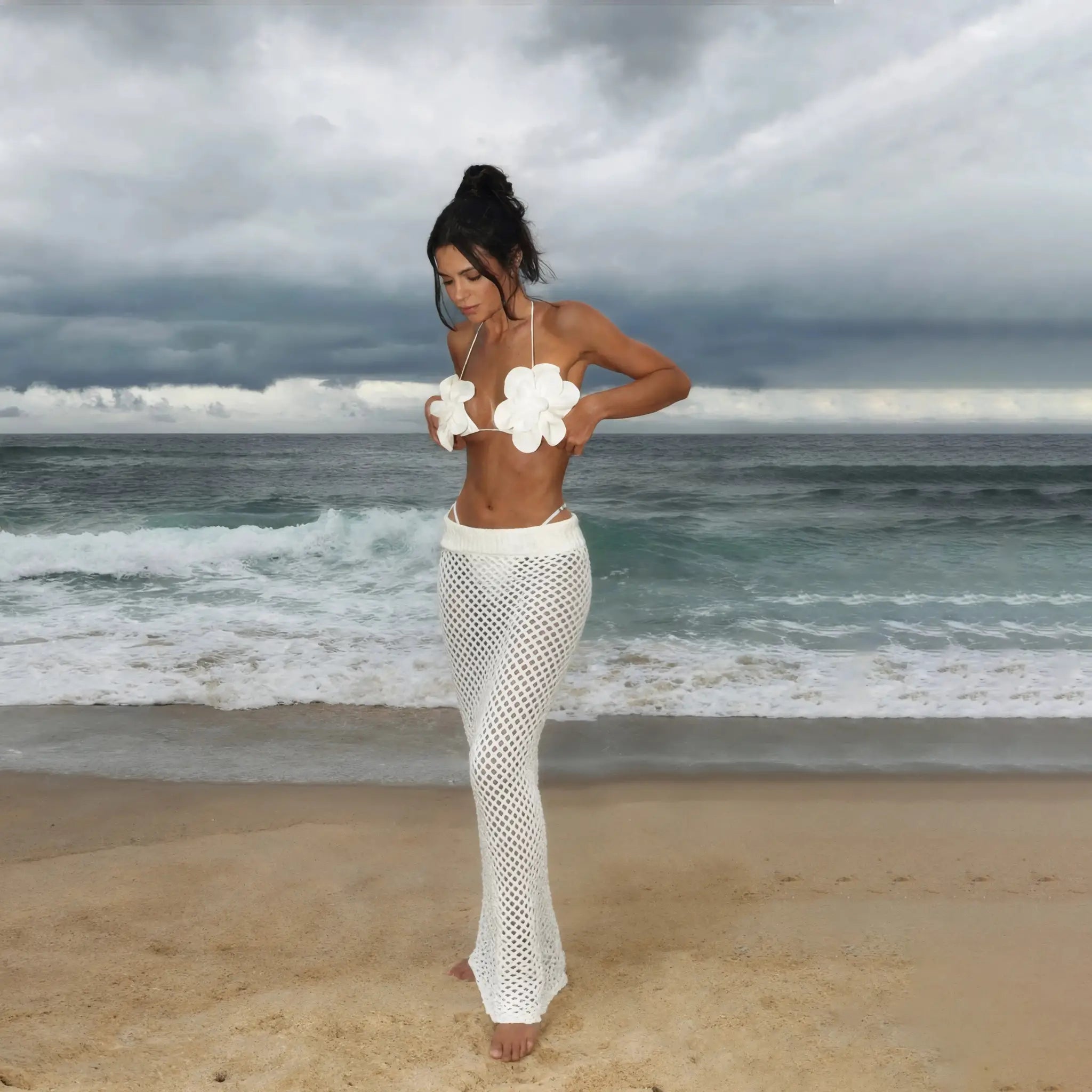 Women Sexy Bikini Set With Skirt Bandage Swimwear 3 Piece Brazilian Style Bathing Suit A Line Skirt Summer