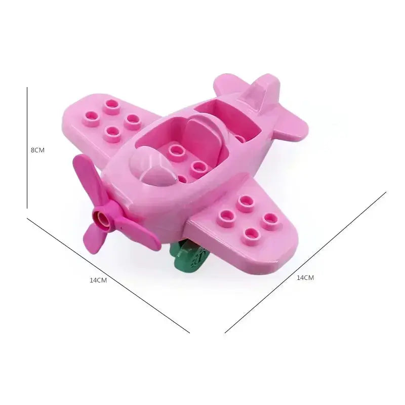Big Building Blocks Accessories Compatible With Large Bricks Educational Toy Set For Kids Trucks Cars City Traffic