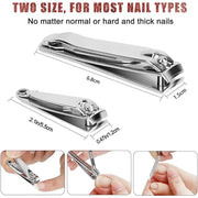 Splash Resistant Nail Clippers Stainless Steel For Hard Nails Durable Wide Jaw Grooming Tool