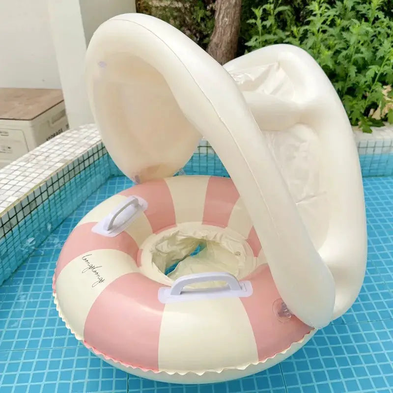 Roosin Baby Pool Float Ring Inflatable Swim Ring For Kids Under Six Safe Buoyancy Seat For Water Play