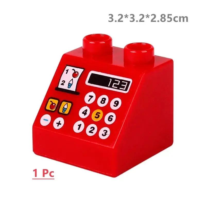 Big Building Blocks Compatible With Large Bricks Road Plates Car Parking Fuel Station Traffic Educational Toys For Kids